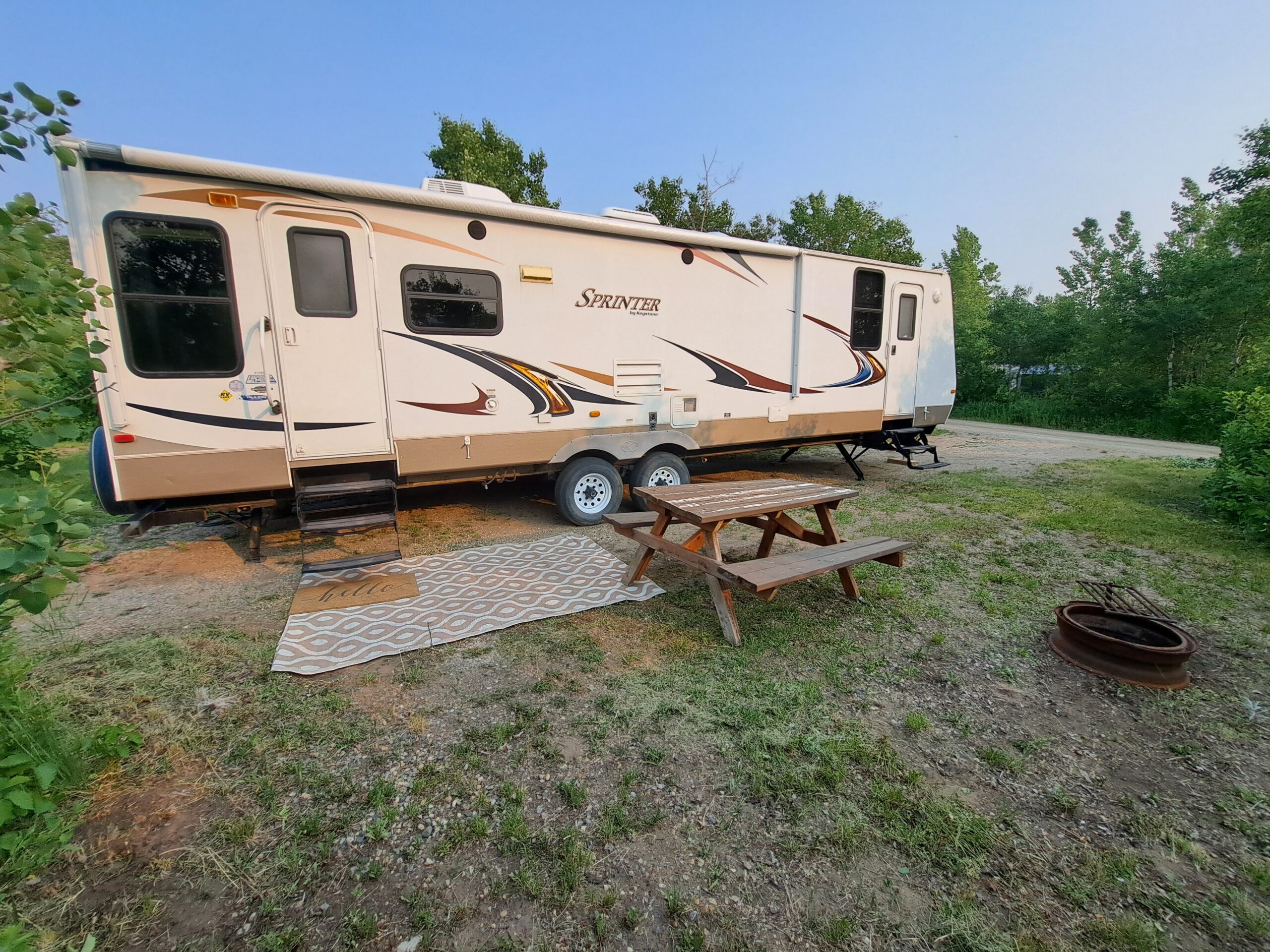Outside close up of Sprinter Camper Rental (Site 155)